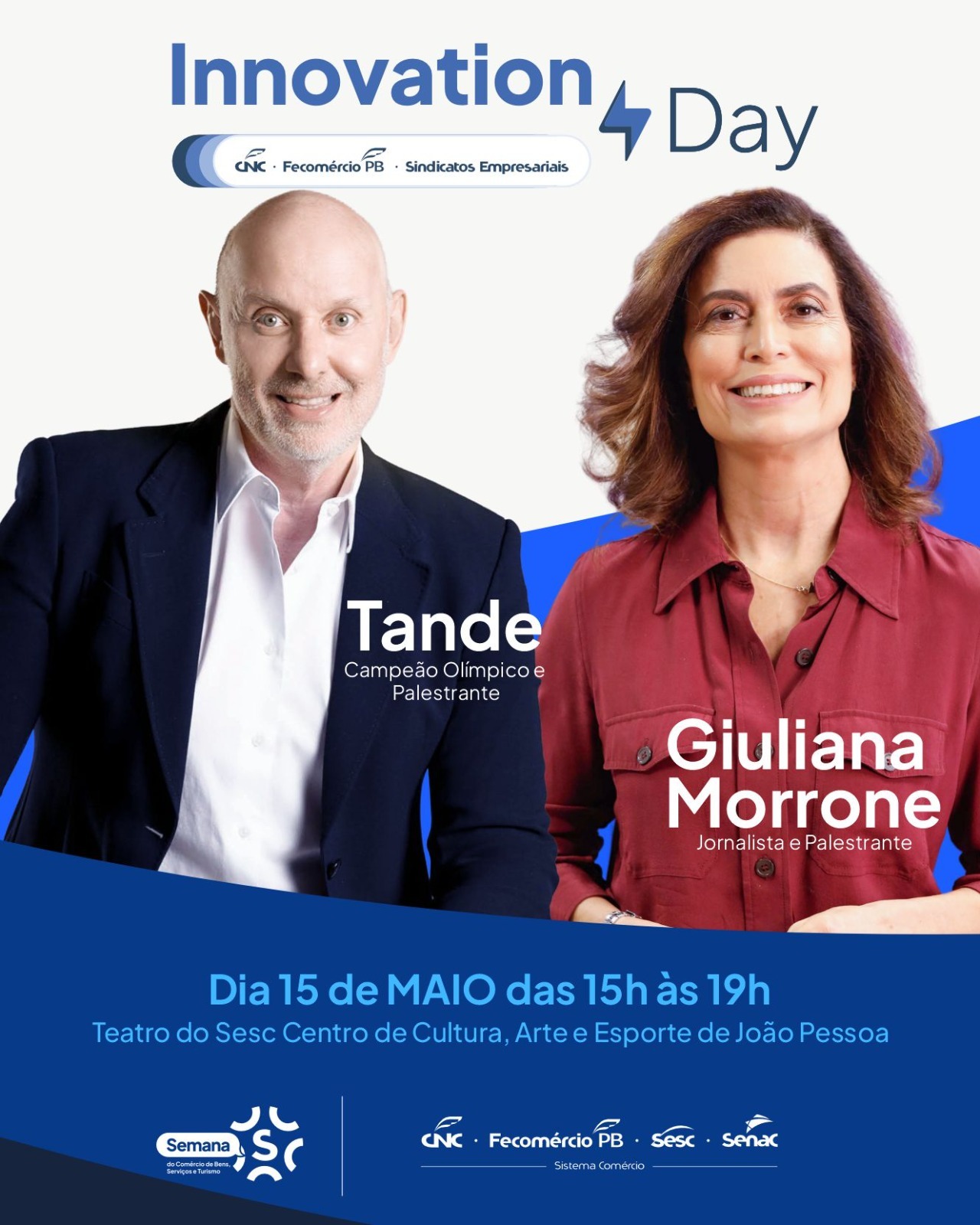 Innovation Day 2026 chega a João Pessoa com Giulliana Morrone e Tande em programação gratuita